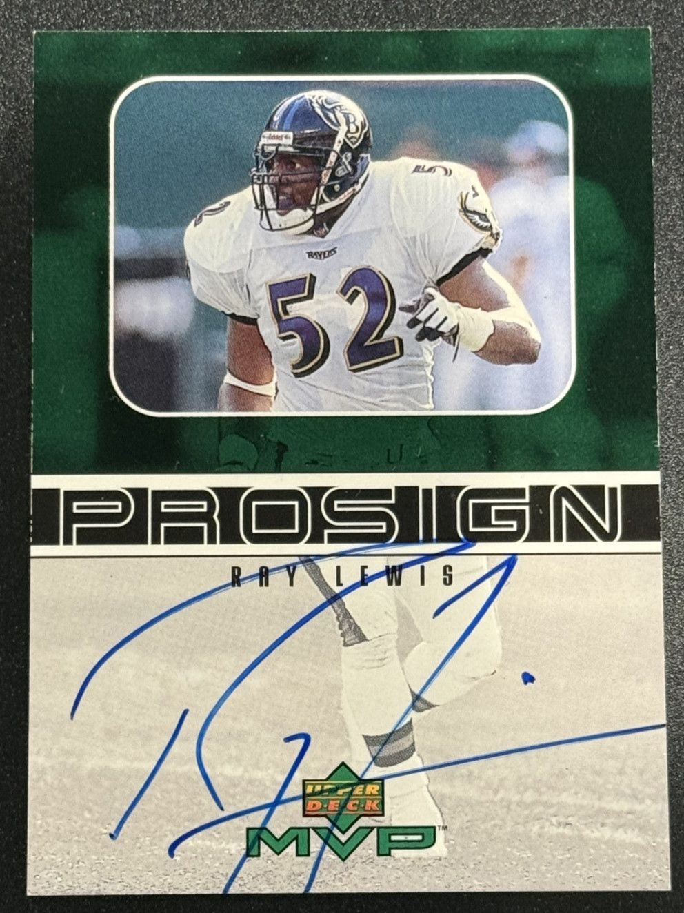 1999 Upper Deck MVP - Prosign Ray Lewis #RL (AU)
