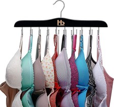 Bra Hanger and Organizer for 15.75" length approximate, Black - 1 Qty