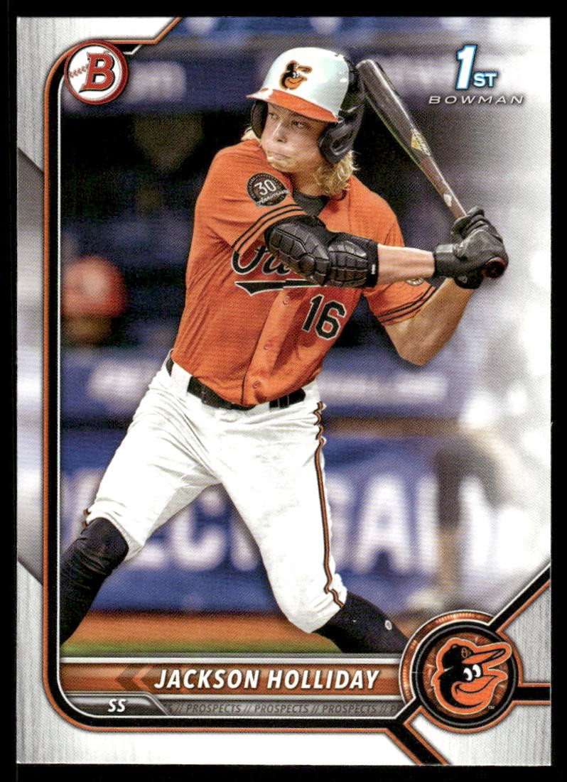 2022 Bowman Draft #BD-168 Jackson Holliday
