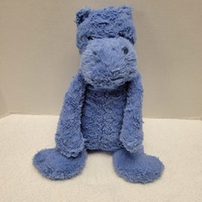 Retired Jellycat Javier Blue Hippo Plush from the Charmed collection