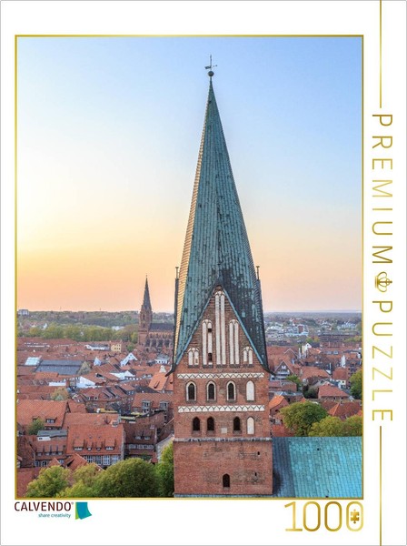Calvendo Puzzle View Of LüNeburg With St. John's Church | 1000 Pieces, Finished-image