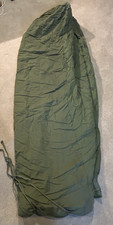 Vintage US ARMY Intermediate Cold Sleeping Bag Mummy Style - USED - Hole