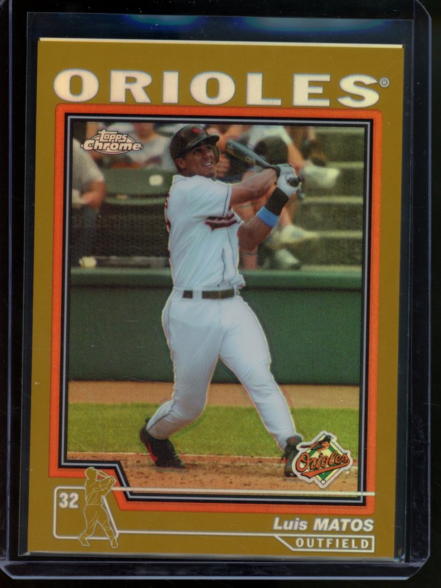 2004 Topps Chrome Luis Matos Gold Refractor #193