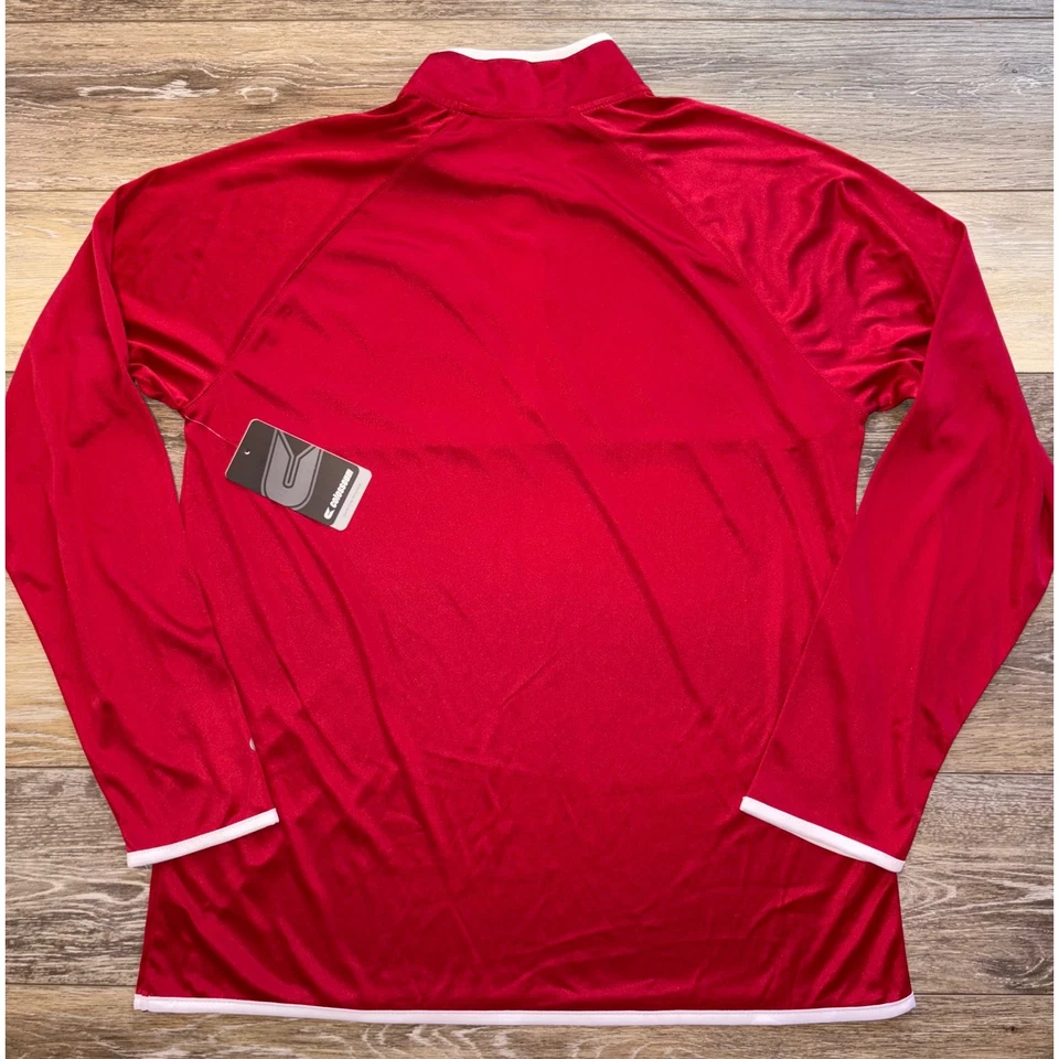 Новый с ценниками мужской пуловер Alabama Crimson Tide Colosseum 1/4 на молнии - средний - малиновый красный - Изображение 4 из 4
