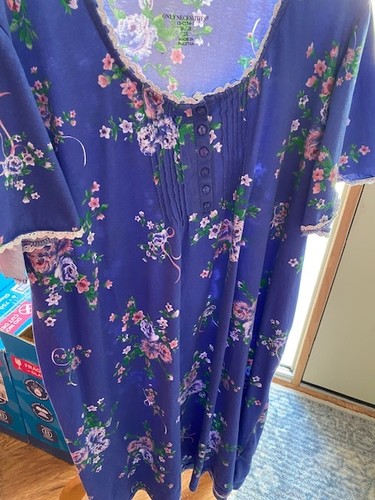 Blue Floral Nightgown - Size 2X - Gently Worn