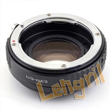 Focal Reducer Speed Booster Nikon F G Type Lens to Micro Four Thirds M43 Adapter