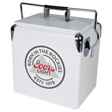 Coors Light Ice Chest Cooler - Portable Ice Bucket with Bottle Opener, Vintag...