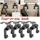4PCS Car Seat Back Headrest Hooks Hanger Holder Hook for Bag Purse Shopping US