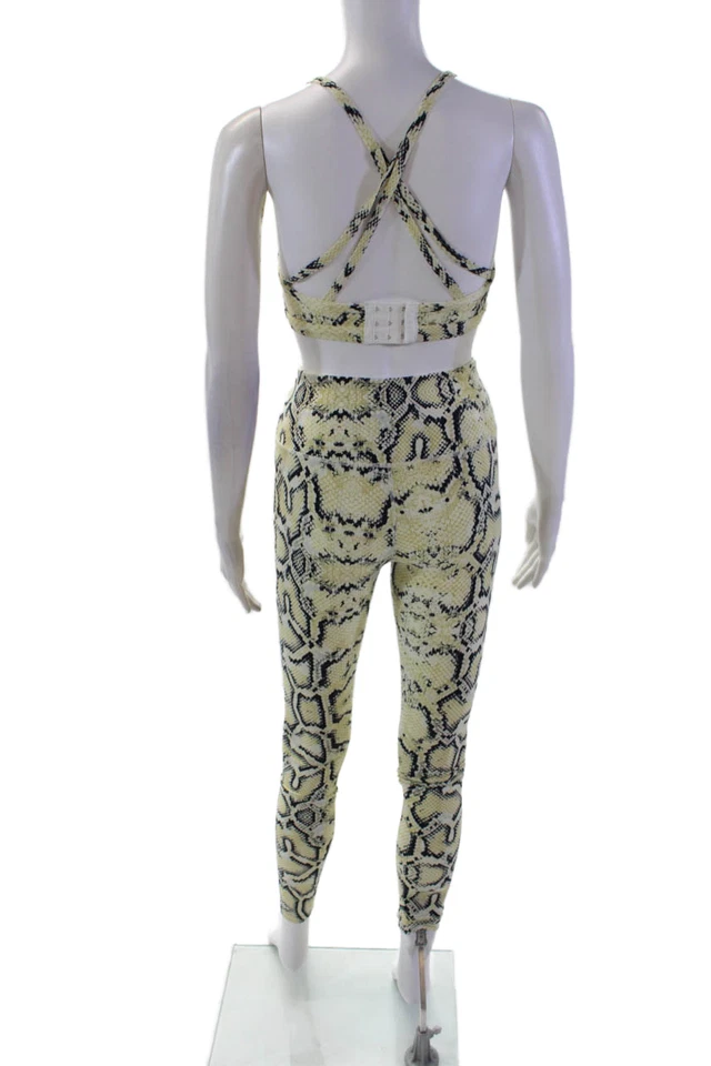 Conjunto de sujetador leggings con estampado de piel de serpiente Varley para mujer talla extra extra pequeña Foto 4 de 4