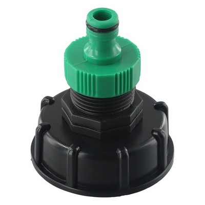 IBC-Adapter Für 1000 L IBC-Tank Für Regentonne PP-Kunststoff S60 X 6 Schwarz