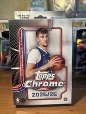 2025-26 TOPPS CHROME HANGER BOX (15 Cards) NBA Basketball - Factory Sealed