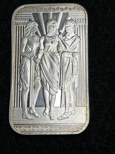 2022 Royal Mint 1 Ounce Three Graces Silver Bullion Bar Limited To 36,000