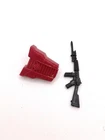 Crimson Guard V1 Gun Backpack Hollow G.I. Joe 1985 Hasbro Vintage Action Figure