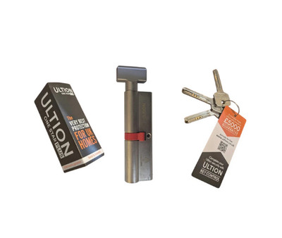 Ultion 1* British Standard Euro Cylinder ThumbTurn - 35/35 (70mm) - Satin Nickel
