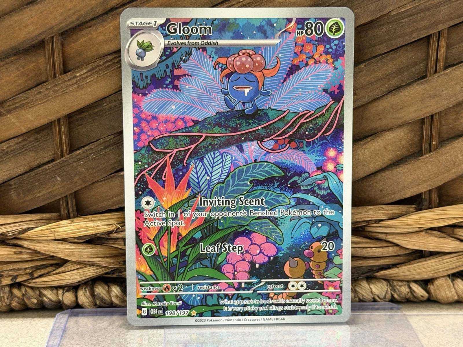 Gloom 198/197 Holo Illustration Rare Obsidian Flames Pokemon Card TCG LP