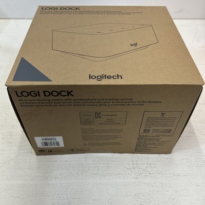NEW LOGITECH LOGI DOCK A00161 USB-C LAPTOP DOCKING STATION w SPEAKERPHONE GOOGLE