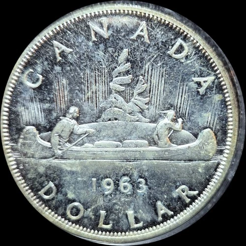 Canada 1963 Silver Dollar - Uncirculated - .5999 oz. ASW