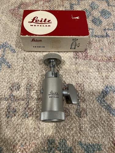 Vintage Leica Leitz Wetzlar Ball and Socket Tripod Head 14121 H w/ Original Box
