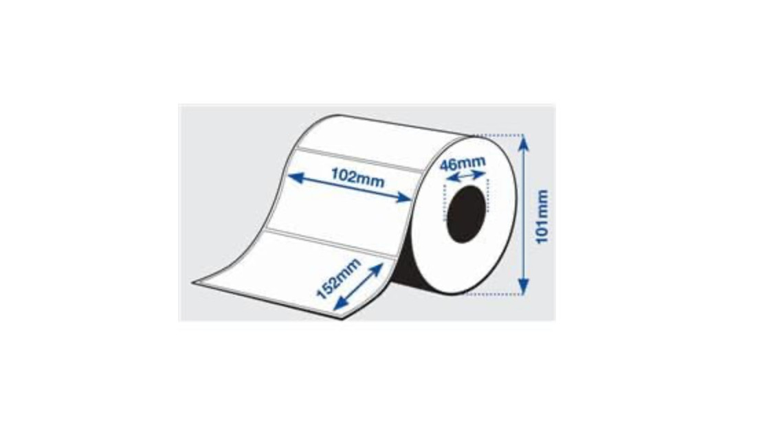 Epson Premium Matte Label - Die-cut Roll: 102mm x 152mm, 225 Labels C33S045533