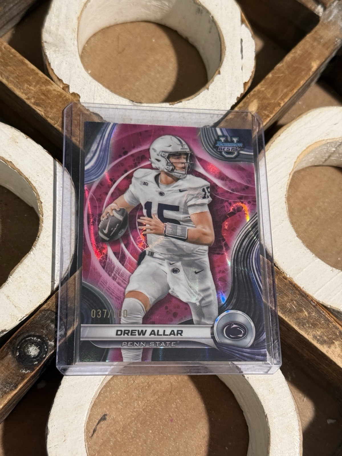 2024 Bowman Best U #3 Drew Allar Pink Lava Refractor /100