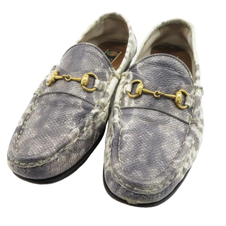 GUCCI Women's Bit Leather Loafers Dress Shoes Size:36.5/JP:23.5 141110K Authen