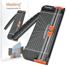 Papierschneider A4 Papier Schneidemaschine Cutter Schneidegerät Klingen Schut...