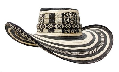 Colombian Hat Sombrero Sinuano Arrow Cane Caña Flecha Vueltiao Made by Artisans