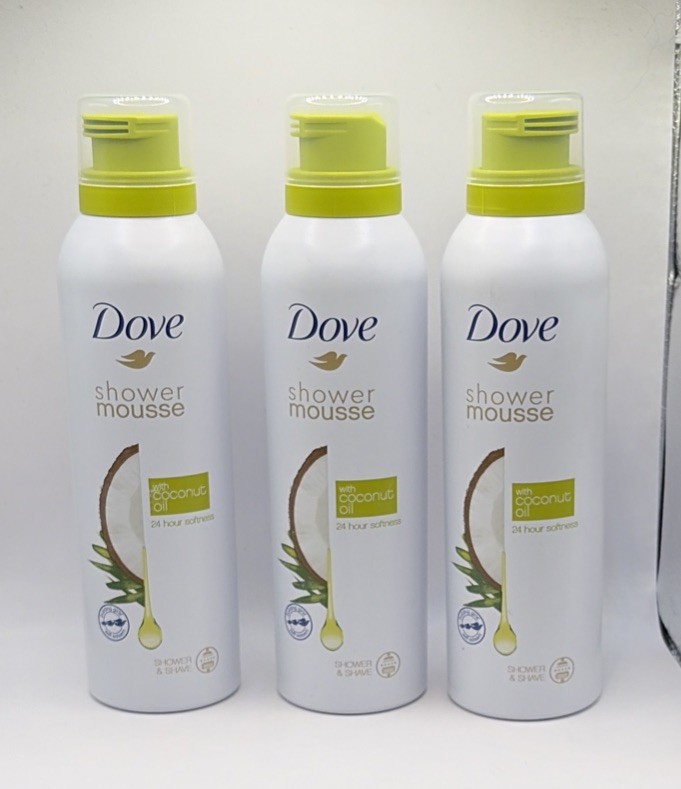 6 x Dove Shower Mousse With Coconut Oil. Shower & Shave. 24h Softness 6x200ml - Image 2