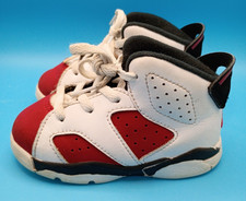 Nike Air Jordan 6 VI Toddler Size 6C Retro TD Carmine White Red Black 384667-106