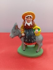 Santon Escoffier  Femme Sur Anne  8cm Ref B