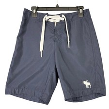 Abercrombie Fitch Navy Blue Mens Swim Trunks Shorts Board Shorts Size XS