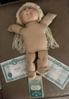 Cabbage Patch girl DOLL Birth Certificate ADOPTION Blonde hair See Photos!