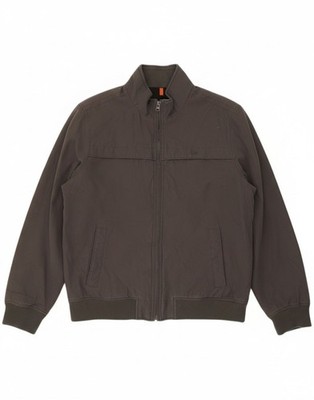 DOCKERS Mens Bomber Jacket UK 42 XL Grey Acrylic BO17