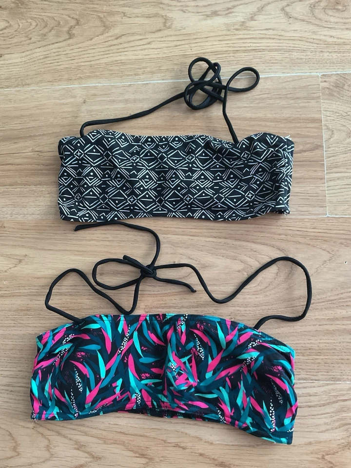 2 hauts de maillot de bain formes bandeaux taille 90B marque Décathlon neufs - Photo 1/1
