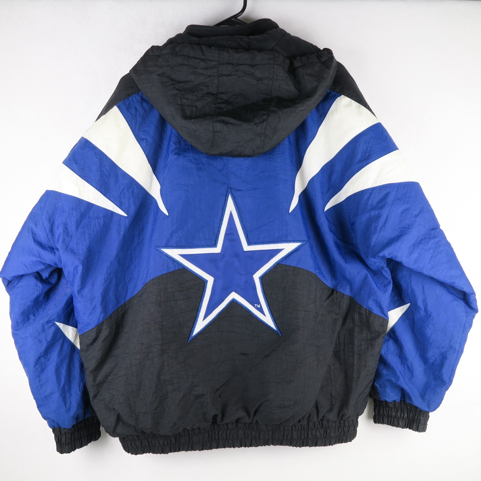 Vintage 90s Dallas Cowboys Apex One NFL Pro Line Puffer Jacket L Quilted Star