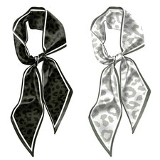 2PCS Hair Head Scarf Silk Feeling Long Satin Neck Satin Scarves for Handbag C...