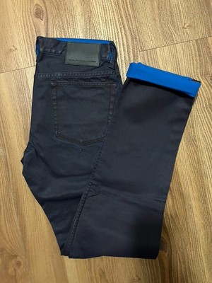 New Marc Jacobs Jeans Mens 28W 34L Black Denim Pants Navy Blue Trousers