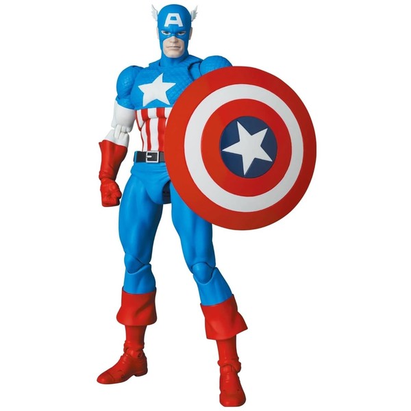 Mafex 217 Captain America Figur - Comic Ver. - Avengers - Marvel-image