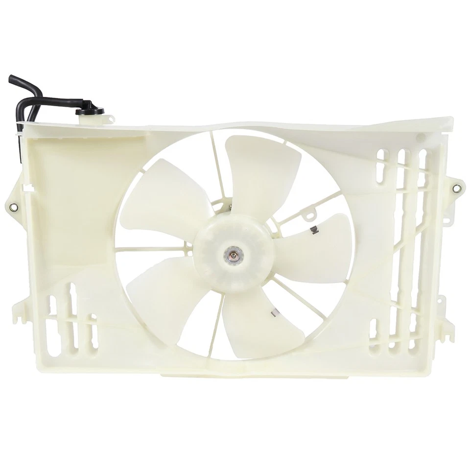 Aluminum Radiator Condenser & Cooling Fan Kit For 2005-2008 Toyota Corolla 1.8L - Image 2 of 4