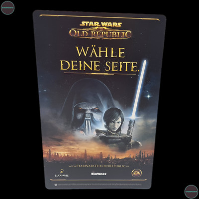 Star Ward Old Republic Shelf Talker / Warentrenner EA Videospiel Promo Sammler