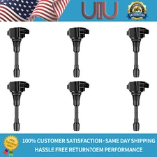 Pack 6 Ignition Coils For Nissan Murano Altima Pathfinder Infiniti EX35 UF-550