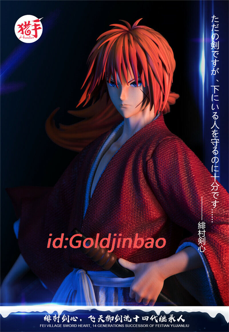 1/6 Himura Kenshin Resin Model Rurouni Kenshin Statue In Stock GKGO Studio  New