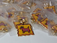 Lot Of Over 90 Pink And Blue Spotted Dog Keychains Dog Keychain Lot Collection