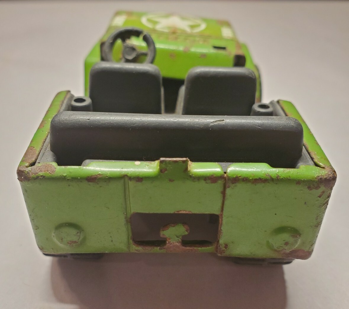 Vintage 1980's BUDDY L Army Jeep HQ 4928 STEEL FRAME Army Vintage 1980's BUDDY L Army Jeep HQ 4928 STEEL FRAME Army