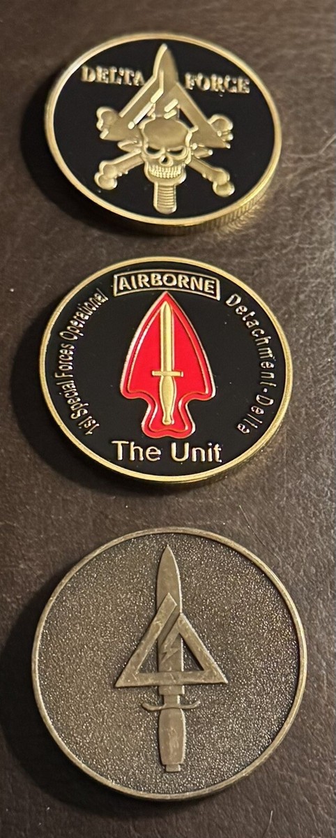 【実物】米デルタフォース（戦闘適応グループ）チャレンジコイン 実物】米デルタフォース（戦闘適応グループ）チャレンジコイン