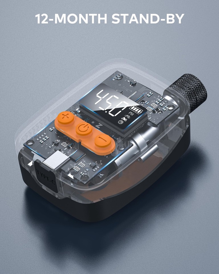 Bike Pump Electric Bike Tire Pump with Gauge, 150 PSI Electric Bicycle