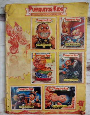 Rare Puerquitos Kids Complete Mini Album Colombian Garbage Pail