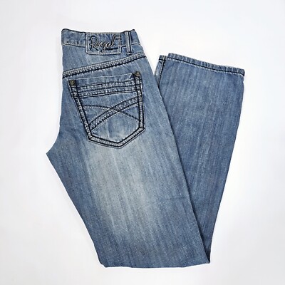 Royal Premium Size 30 x Mens Denim Blue Straight Leg 100% Cotton Jeans 