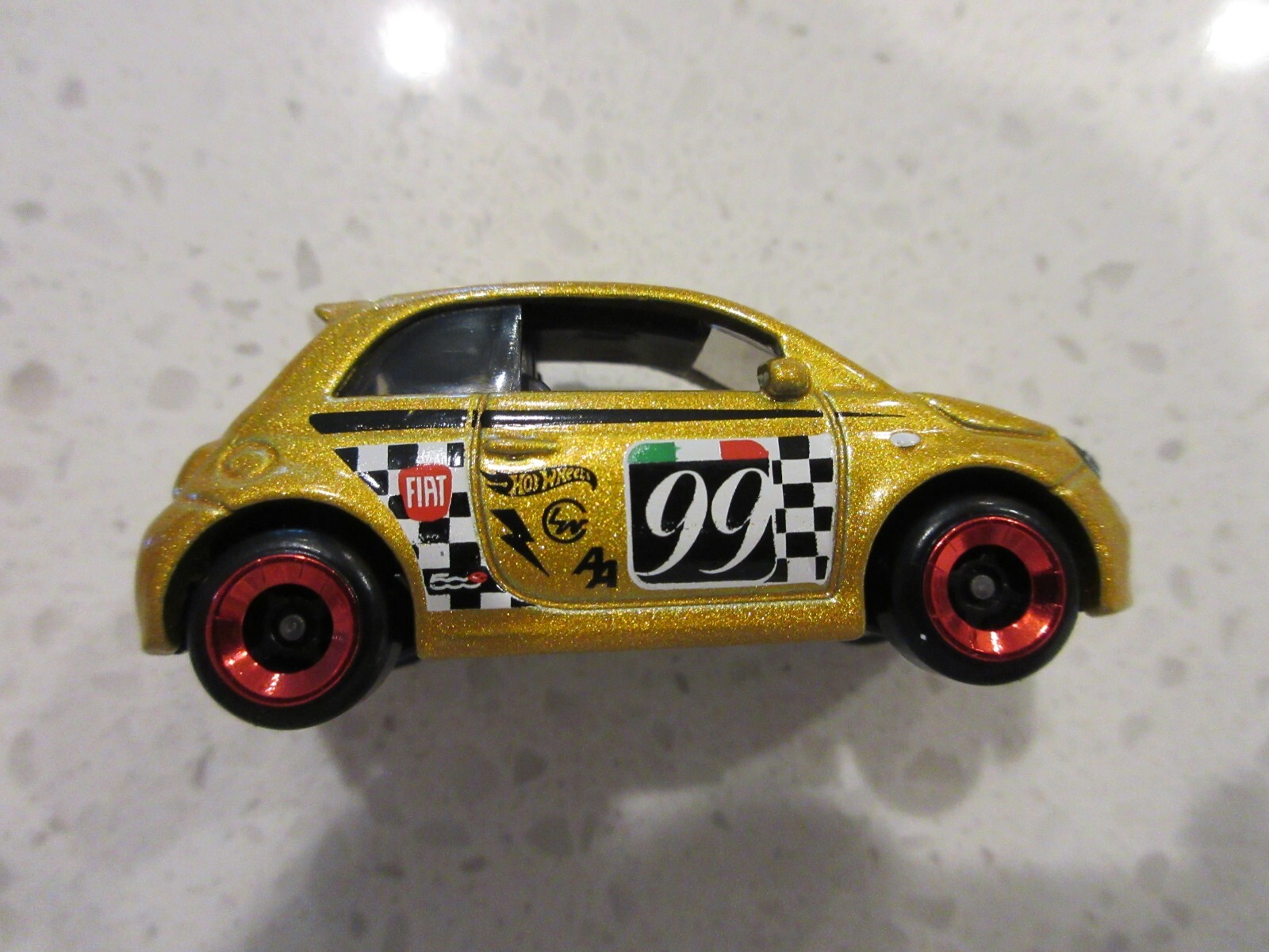 Hot Wheels 2018 50th Anniversary Daredevils Fiat 500 Die-Cast Car - Burnt Orange (2/5 In Series)