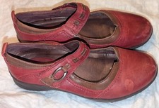 Earth Origin Angelica Red Size 6.5 B Mary Jane comfort flat